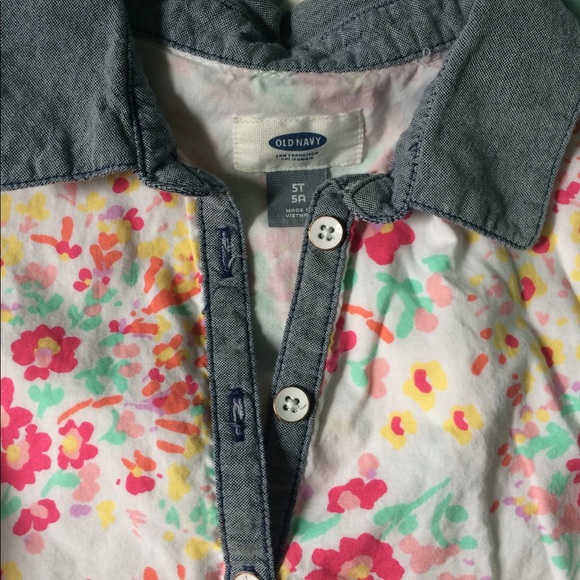 5T Old Navy Spring flower Dress - Picture 3 of 3